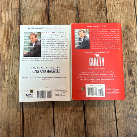 David Baldacci Book Set - King and Maxwell & The Guilty for Sue - Picture 2 of 2
